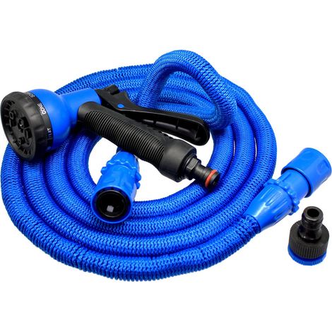 Tuyau Extensible à Pression d'Eau, Bleu, 7,5 Mètres (1/5)