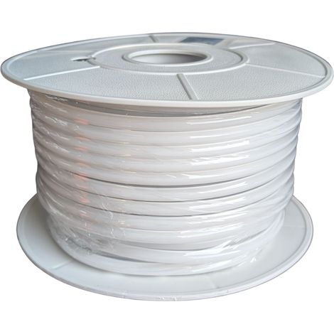Striscia Led 220V AC IP65 Da 50 Metri, 10W/M 260LED/M 888LM/M, Tagliabile Ogni 5cm, CRI≥85 10X7mm, Angolo 180°, IP65, Tanti Accessori Inclusi, Disponibili 3000K 4000K 6500K (Bianco Caldo 3000K)