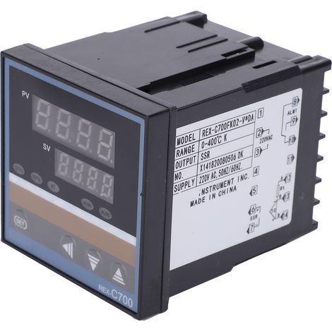 BERM Temperaturregler, präziser digitaler Thermostatschalter REX‑C700FK02‑VxDA 220V (1/5)