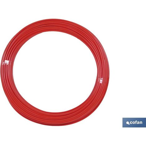 Pack 50 tubos de poliamida DIN-73378 rojo 10x12 mm
