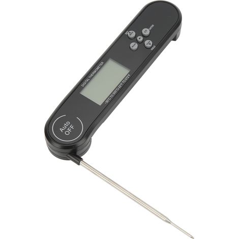 Digitales Multifunktions-Lebensmittelthermometer mit klappbarer, 180° drehbarer Sonde (-22℉-572℉, -30℃-300℃) für Grillfleisch (1/5)
