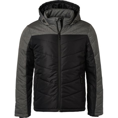 James & Nicholson sportliche Winterjacke JN1134 Gr. 2XL schwarz/anthrazit-melange (1/5)
