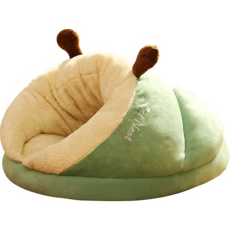Panier d'hiver chaud pour animaux de compagnie - Nid douillet pour chats et petits chiens, sac de couchage imperméable et coupe-vent, taille M (1/5)