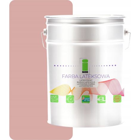 Latex-Wandfarbe für Innenräume, Puderrosa, 10 l, Polen (1/5)