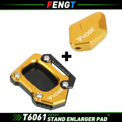 (Or A B) Compatible avec la béquille latérale de moto VOGE 525DS, extension de béquille latérale, plaque de support de pied 525DSX DS 525 DS525 DS / DSX 525, plaque maxpower (1/4)