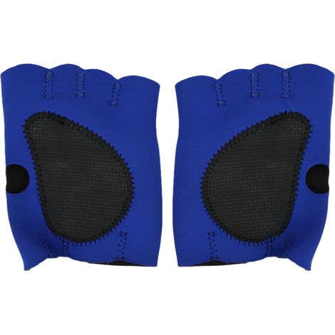 Halbfinger-Fitnesshandschuhe mit Handgelenkschutz und Neoprenpolstern für Sport