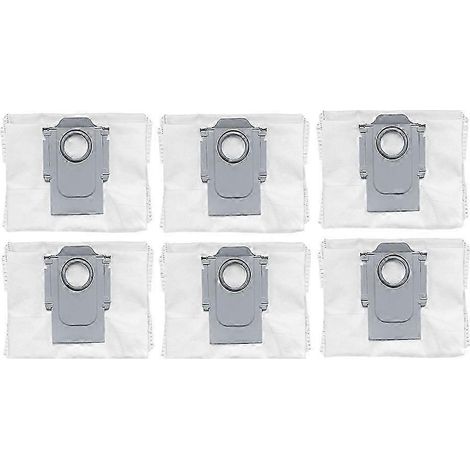 Lot de 8 sacs à poussière pour Roborock Q10 S5 / Q10 S5+ / Q10 VF / Q10 VF+ / Q10V / Q10V Plus / S8 Pro / S8 Pro Plus (6 pièces) (1/5)