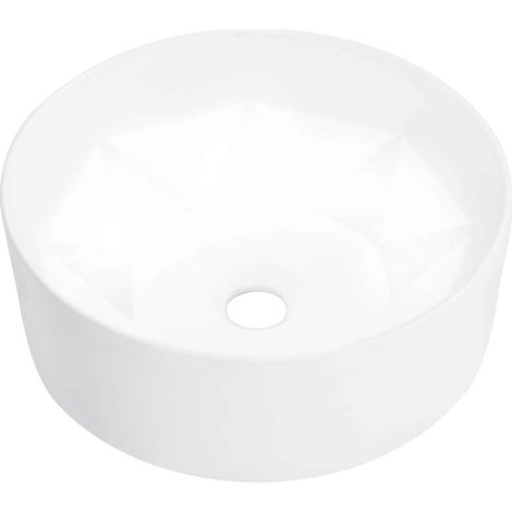 Vasque à poser Lavabo à poser pour salle de bain - 36x14 cm Céramique Blanc BV888879 - BonneVie (1/5)