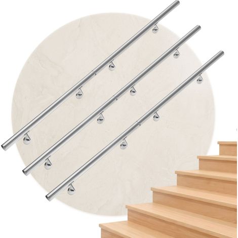 Pasamanos de acero inoxidable Baranda Escalera Pasamanos de pared Barandilla Asa 80-600cm 600cm