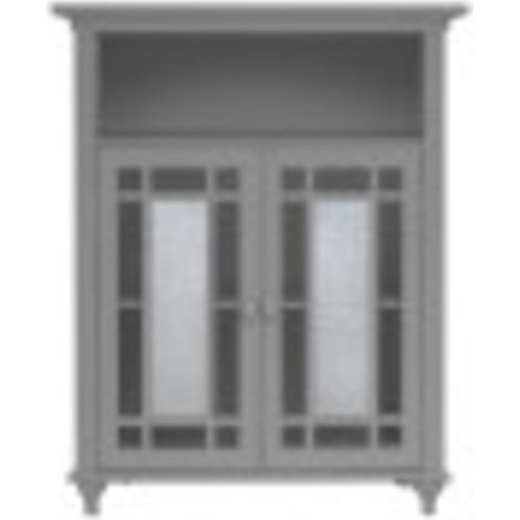 Teamson Home Windsor Arredo Bagno Armadietto In Legno 2 Porte Grigio EHF-529G (1/5)
