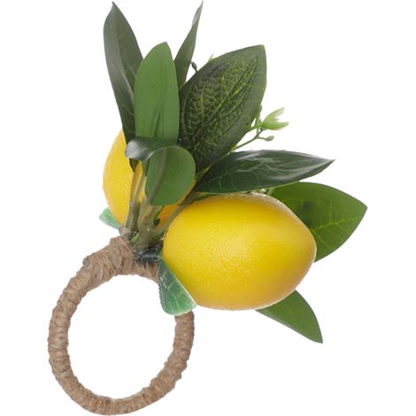 Anneau de Serviette Citron Décoratif pour Table de Restaurant - Accessoire de Décoration (1/5)