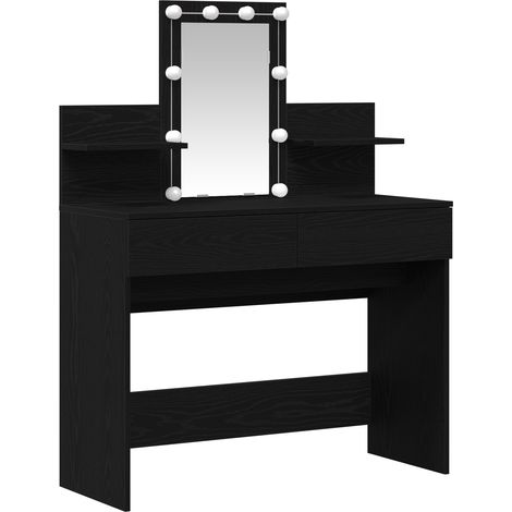 Coiffeuse,Table de maquillage Chêne noir 100 x 40 x 130 cm Bois d'ingénierie CFW167694 (1/5)
