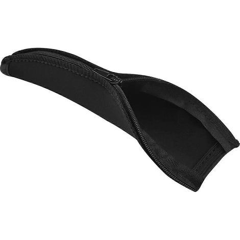 Schützender Kopfbügelbezug mit Reißverschluss und Neoprenpolsterung, kompatibel mit QC25 – 17,50 x 7,50 x 0,30 cm – Schwarz (1/4)