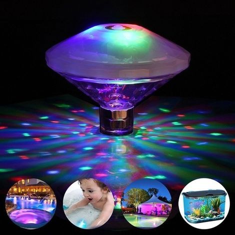 Teichbeleuchtung, RGB-Unterwasserbeleuchtung für Disco-Partys, mehrfarbige Poolbeleuchtung mit 7 Beleuchtungsmodi für Springbrunnen, Pools, Bars usw. Schwimmende Badewannenbeleuchtung (1/5)