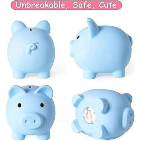Tirelire incassable en plastique, coffret à monnaie durable, cadeau pratique pour tous, qualité supérieure