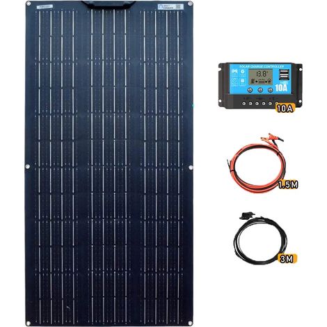 Kit de panneaux solaires flexibles, haute efficacité de conversion, applications polyvalentes (1/2)