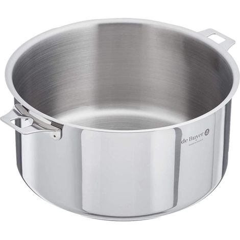 De Buyer - Casserole en inox MILADY TWISTY amovible - Diametre 24 cm -, Argent (1/3)
