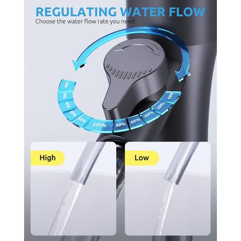 Aspirateur de Gravier pour Aquarium Nettoyeur de Sable Manuel avec Valve de Contrôle de Débit et Gratte-Algue Pompe Siphon de Vidange d'Eau pour Petits et Moyens Aquariums
