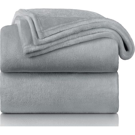 1 Couverture en microfibre, légère et douce, pour canapé, lit, camping et voyage (1/5)