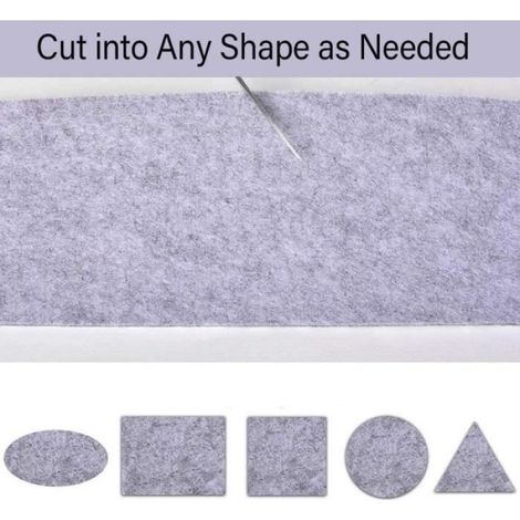 Feutrine Autocollante Meuble, Patins Chaises Antiderapant Feutre, Feutre Patin Antiderapant, pour Protection Pied de Table Chai A325 (1/4)