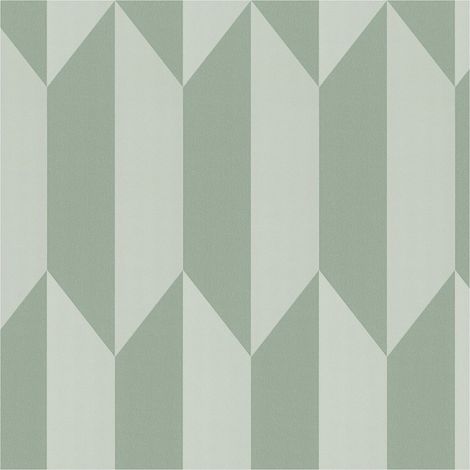 Exclusive luxury wallpaper wall Profhome 790864 hot embossed non-woven wallpaper textured with geometric shapes shimmering green pastel turquoise mint green 5,33 m2 (1/5)
