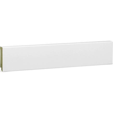 KGM Sockelleiste Modern Bad und Küche weiß MDF 19 x 60 mm 2,4 m