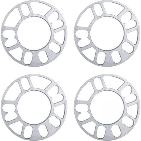 Entretoises de roues en aluminium 4 pcs – Élargisseur de voie 3mm – Améliore la prise en main et la précision – Montage 4/5 goujons (1/5)
