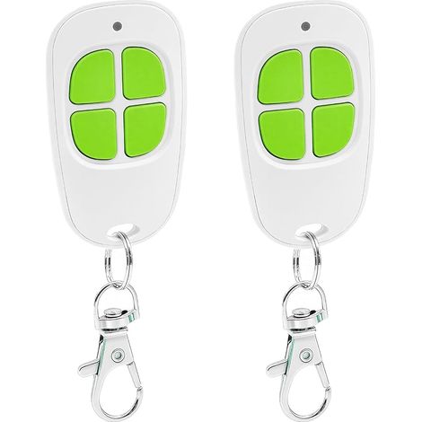 Telecommande Portail, 433,92 MHz Télécommande, 4 canaux Bip Portail Porte De Garage,Lot de 2 (1/5)