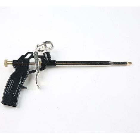 Pistola pulverizadora de espuma profesional – aleación de aluminio ligera – gatillo con resorte para un control preciso – para sellado y aislamiento. (1/4)