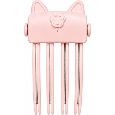 Wiederaufladbarer, beheizbarer Haarclip für Volumenfrisuren, langanhaltender, natürlicher Halt, Volumen-Tool für Ponyfrisuren und Hochsteckfrisuren, pink (1/5)