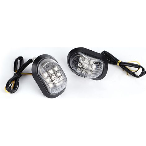 Clignotant de moto 9LED indicateurs clignotant universel 12V jaune. (1/5)