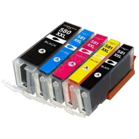 Pack de Cartouches 580/581 XL Compatibles pour Imprimante CANON 580/581 XL