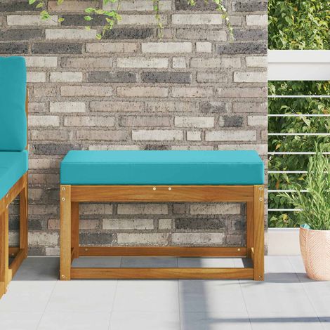 vidaXL Coussin d’assise Turquoise 80 x 40 x 8 cm 100 % polyester