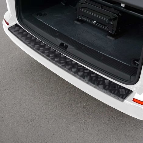 Protection Seuil de Pare-Chocs Arriére Compatible avec VW Transporter T6 2015-2024 Alu (1/5)