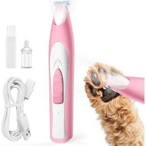 Tondeuse Pattes Chien oneisall, LED, Silencieuse, Ceramique Inox, Large 20mm, Securite, Hygiene, USB, Pro (1/5)