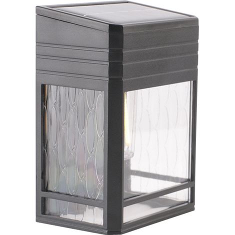 4 pièces rétro LED lumière solaire extérieure, applique murale solaire extérieure étanche, applique murale en tungstène, lumière chaude