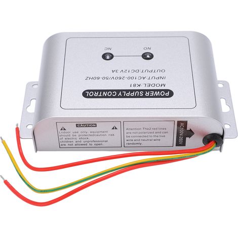 Alimentation Secteur 12V 3A pour Interphone Vidéo Portier et Contrôle d'Accès Électrique (1/5)