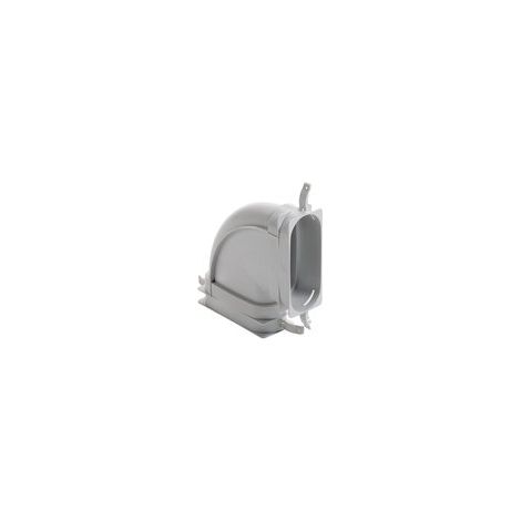 Vaillant Coude plat 90 Grd. horizontal 52 x 132 mm avec joints, 0020180838