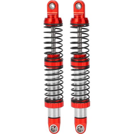 1 Paar 102-mm-Stoßdämpfer aus Metall für Vorder- und Hinterachse für Axial SCX10 1/10 RC-Car (rote Ersatzteile) (1/5)