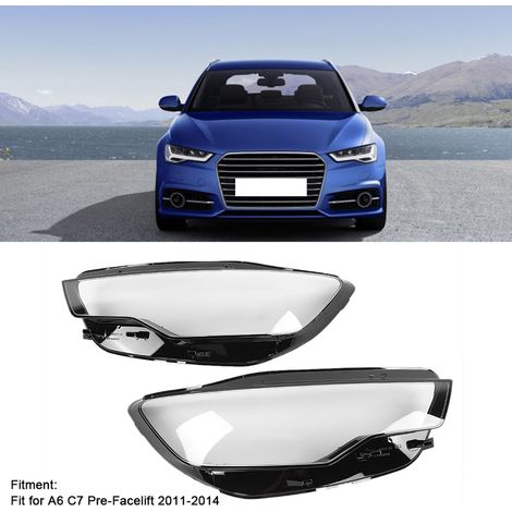 Accessoire de protection de phare gauche et droit compatible avec Audi A6 C7 avant restylage 2013-2015 (1/5)