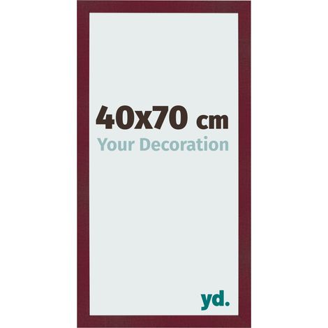 yd. - Cadre photo 40x70 - Vin Rouge Patine - MDF - Bologna