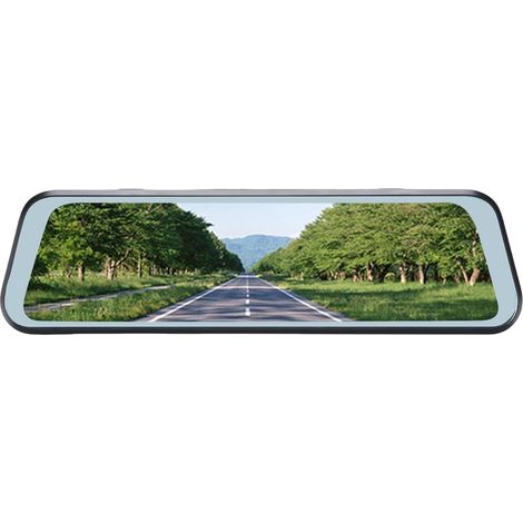 Caméra de Retour en Voiture, Came de Tableau de Bord de Voiture de 9,66 Pouces, Avant et Arrière Dual 1080p 5MP HD, 170 ° Grand Angle, Enregistrement en Boucle, avec Détection (1/5)