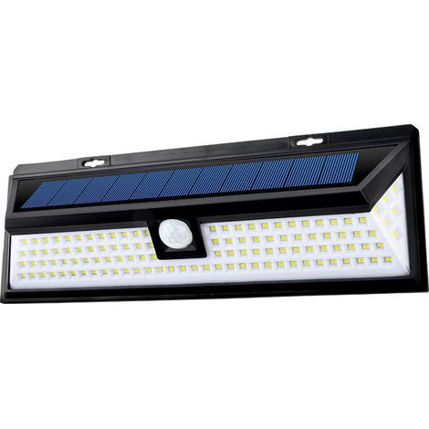 Lámpara de exterior con sensor de movimiento humano de 118 LED, resistente al agua, para jardín, alumbrado público de villas y apliques solares de pared. (1/5)