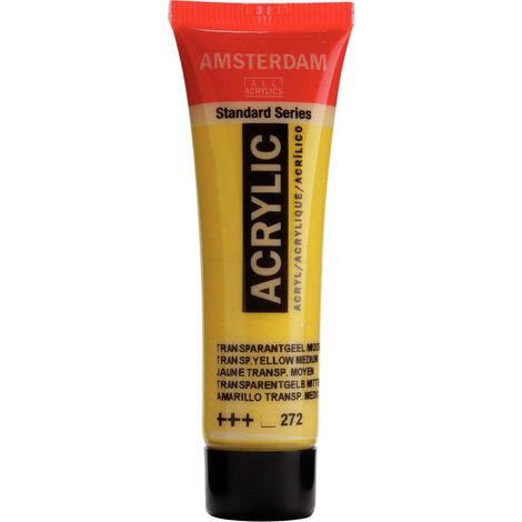 Colore acrilico Amsterdam 20 ML Giallo trasparente medio
