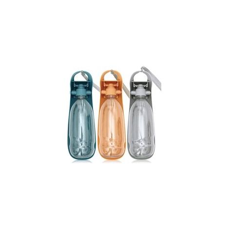 Hunde-Trinkflasche, Wander-Trinkflasche, faltbare Hunde-Trinkflasche, große 550-ml-Reise-Trinkflasche aus ABS mit Ausguss - Crezuo