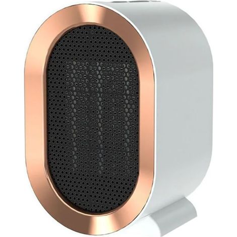 Chauffage soufflant céramique - 1200 W Économie d'énergie - Salle de bain et bureau - Blanc (1/4)