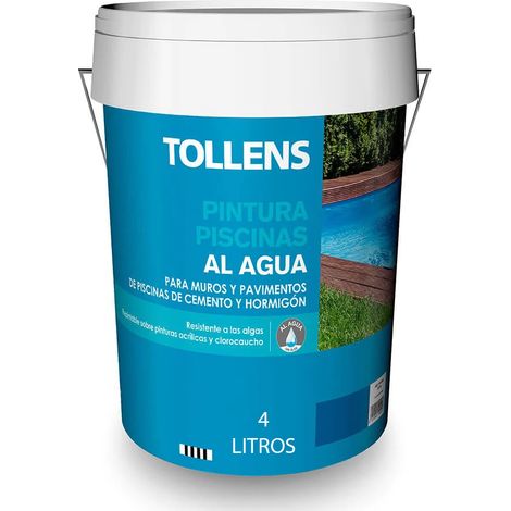 TOLLENS PINTURA PISCINAS ACRILICA BASE AGUA 4L. AZUL CLARO