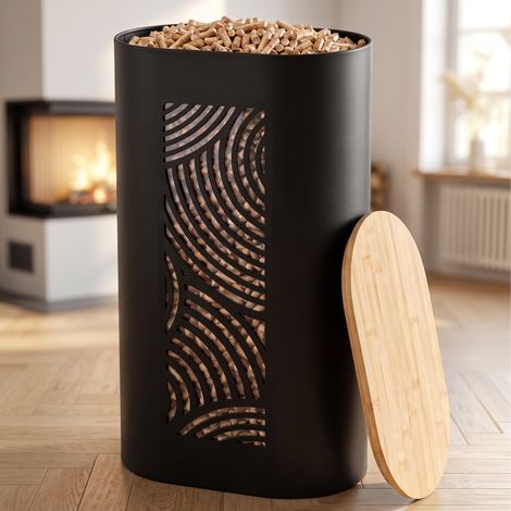 CASABEL Réservoir Pellets & Granulés, Niveau Visible, Cap. 30kg,