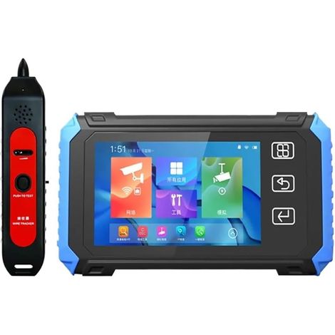 Testeur de caméra IP testeur de vidéosurveillance 5.5 Pouces IPS HD testeur d'écran Tactile Pleine Vue caméra analogique 8MP POE CVI TVI AHD testeur de Moniteur(TI-X550-ACHNT) (1/5)