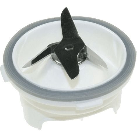 Support blanc avec couteau et joint pour Robot multifonction MOULINEX MS-0A11408 (1/2)